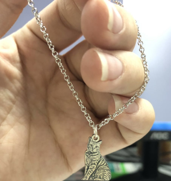 項鏈 寵物訂製項鏈 貓貓狗狗...人像等訂製珍貴禮物 永久陪伴不掉色 详情图