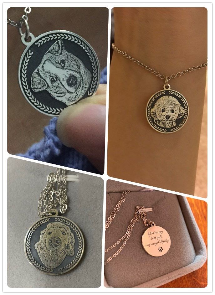 項鏈 寵物訂製項鏈 貓貓狗狗...人像等訂製珍貴禮物 永久陪伴不掉色 详情图