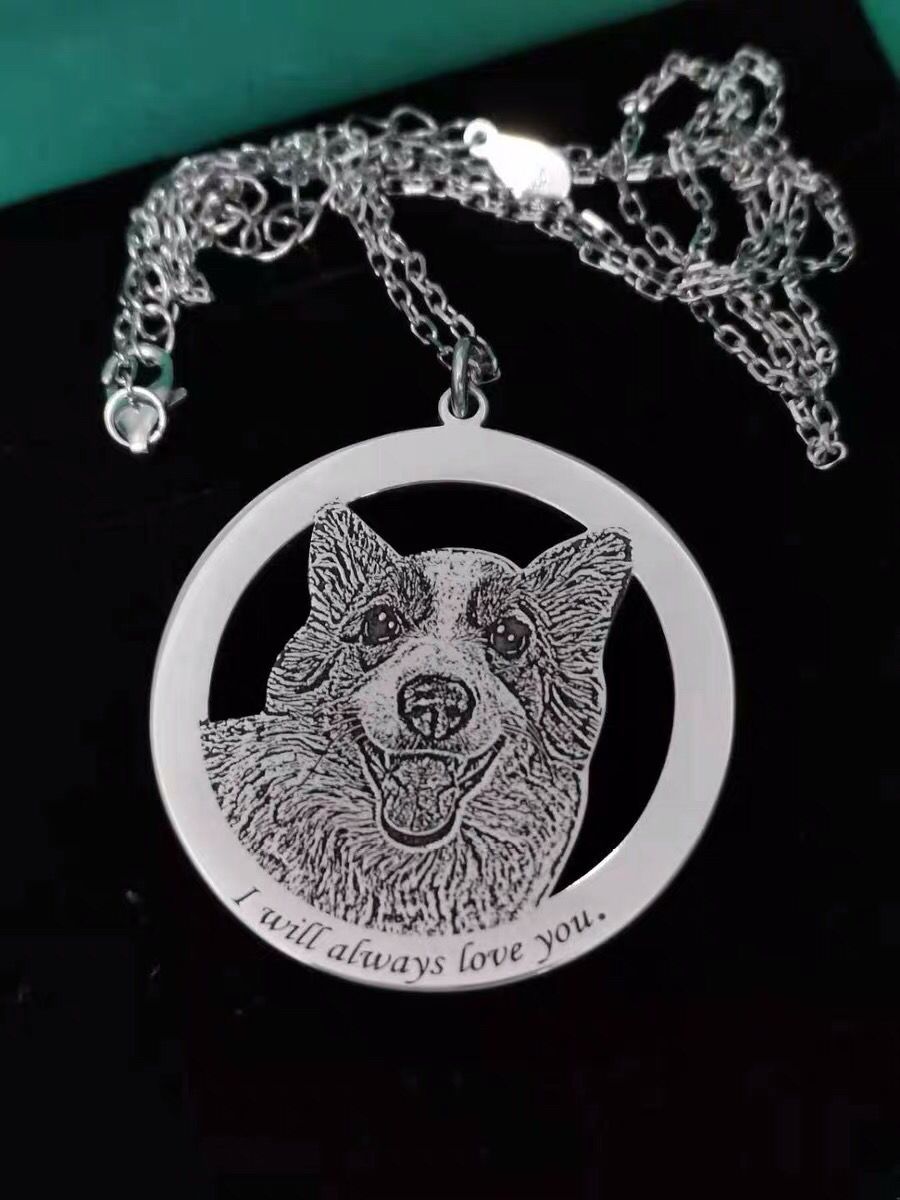 項鏈 寵物訂製項鏈 貓貓狗狗...人像等訂製珍貴禮物 永久陪伴不掉色 详情图